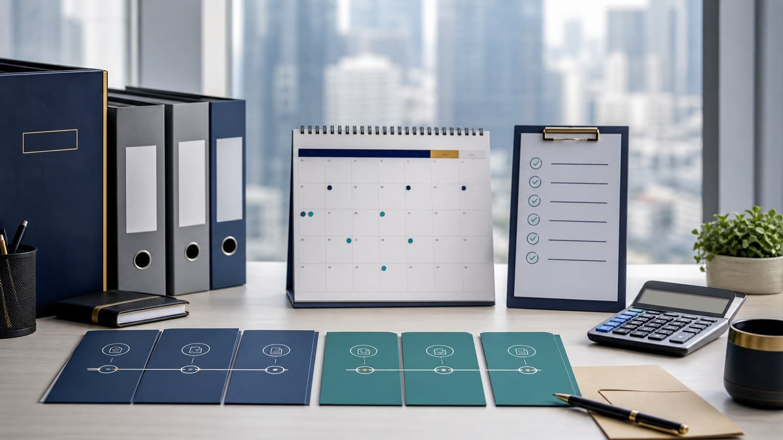 China tax filing frequency calendar with monthly quarterly workflow cards and compliance checklist